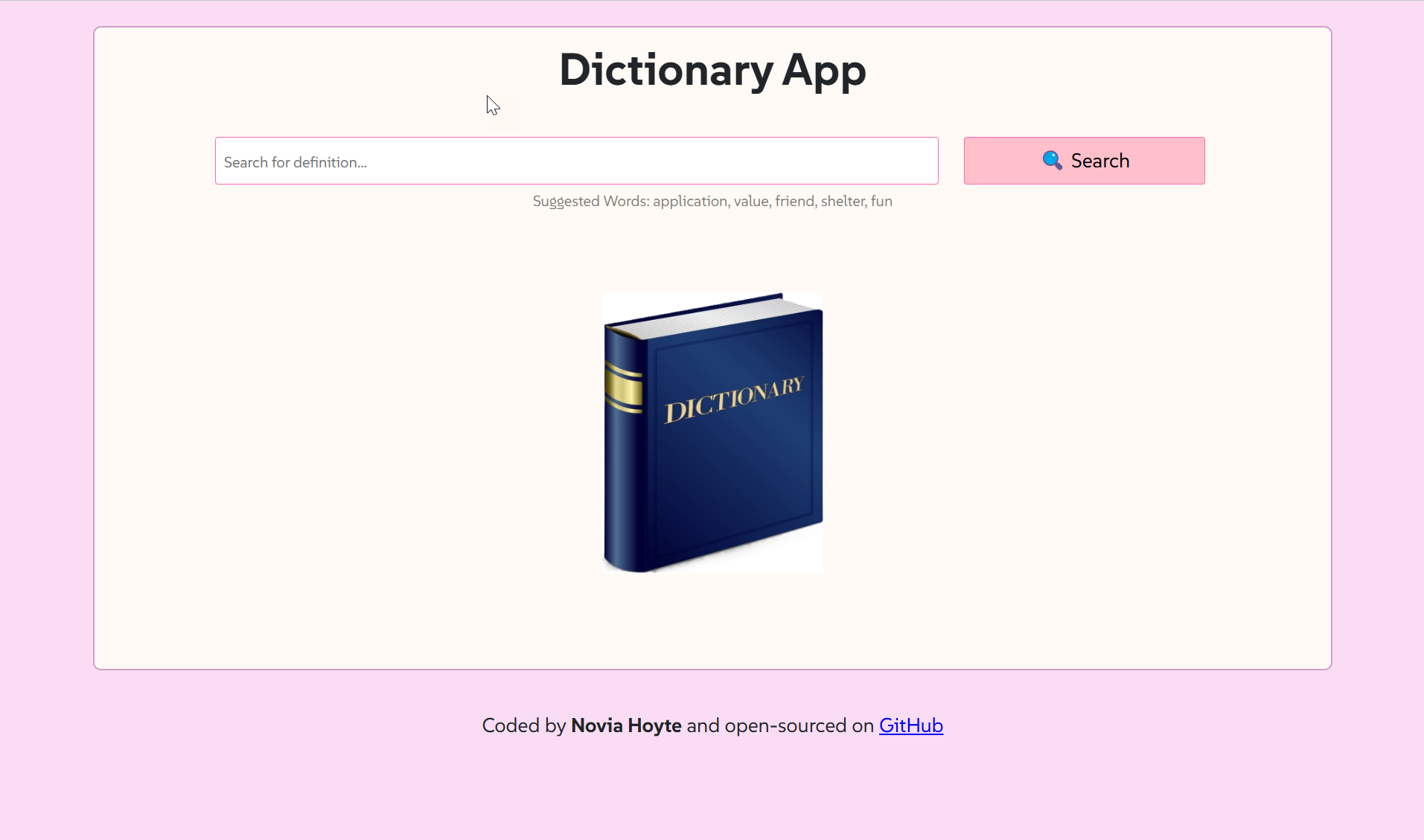 Dictionary App